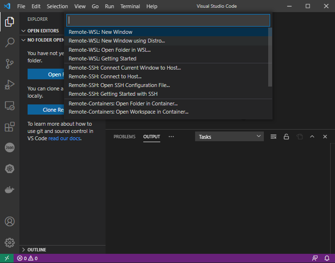 VSC Remote Window