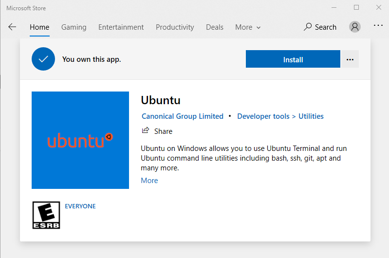 Ubuntu Store